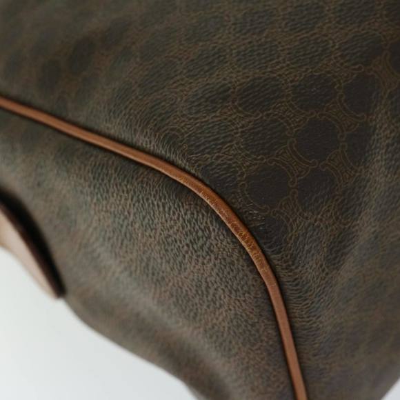 CELINE Macadam Canvas Hand Bag PVC Brown Auth ep3408 - Picture 11 of 16